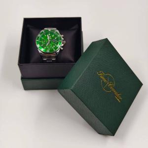 Green square watch box