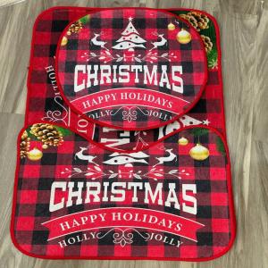 Christmas 3in1 toilet mat 006