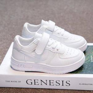Single Strap White Sport Sneakers