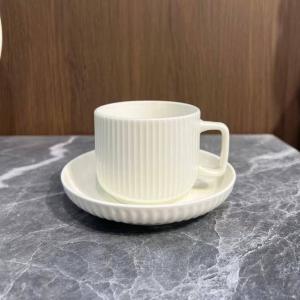 12pcs Ceramic Cup and Saucer (white)