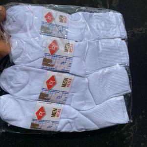 Joy white school socks