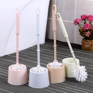 Round toilet brush set
