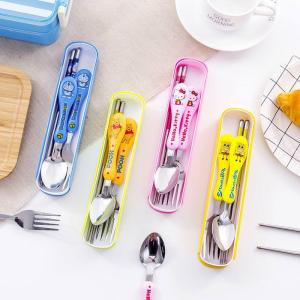 4pcs Children cartoon cutlery