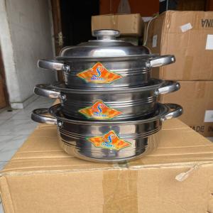 6Pcs Stainless Cookware/ Pot