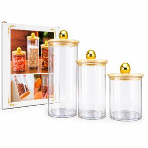 3pcs Storage Jar (Transparent)