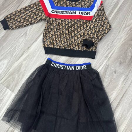 Christian Dior sweat shirt and skirt